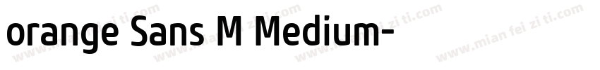 orange Sans M Medium字体转换
